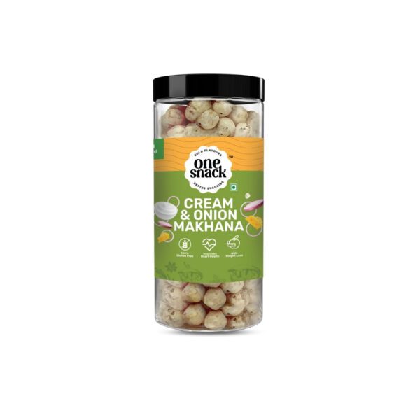 Buy Cream & Onion Makhana Online - Healthy Snack